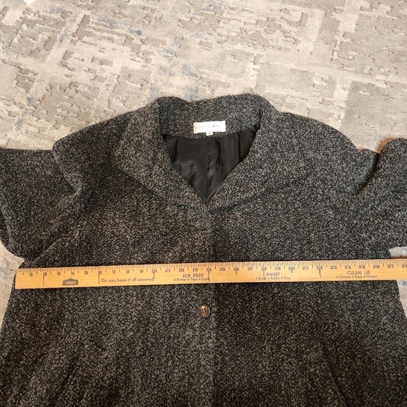 Sandro grey wool plus size coat. - Picture 11 of 16